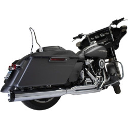 PartzBiz HD DS18002514 - Chrome Werks Chrome 4.5 ” Outlaw 2-1 Exhaust System Harley Touring M8 17+ No Tip | ปลายท่อ 200770