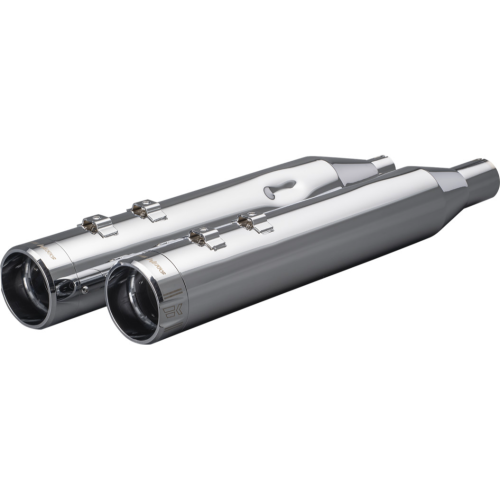 PartzBiz HD: 4413729-Khrome Werks HP-Plus Chrome 4.5" Exhaust Mufflers for Harley Milwaukee 8 FLH 17- | 202925