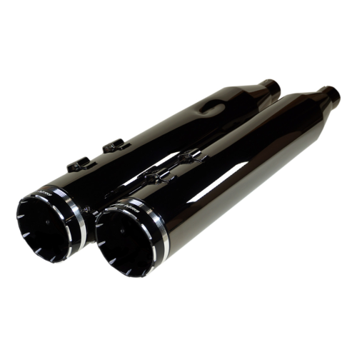 PartzBiz HD: 4413731-Khrome Werks HP Plus "Scorched Chrome" Eclipse 4.5 Slip-On Mufflers Harley M8 FL | 201670 PartzBiz HD: 4413731-Khrome Werks HP Plus "Scorched Chrome" Eclipse 4.5 Slip-On Mufflers Harley M8 FL | 201670