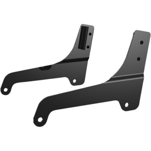 PartzBiz HD: 4413699-Khrome Werks KW264890 Black Sissy Bar Side Mounting Plates Harley FXBB 18-Up best new upgrade replacement chopper bobber motorcycle softail street bob