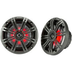 PartzBiz HD DS44050593 & DS44050600 - Kicker 45KM654L ลำโพงมารีนขนาด 6.5 นิ้วพร้อมแคลมป์ลำโพงแบบกลม ลำโพงระบบเสียง เสียง วิทยุ สเตอริโอ อัพเกรด harley davidson รถจักรยานยนต์ bagger touring atv แฮนด์ 4 ล้อ