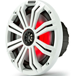 PartzBiz HD DS44050594 - Kicker 45KM654L ลำโพงมารีนขนาด 6.5” พร้อมไฟ LED โคแอกเซียลกันน้ำ 4 โอห์ม 65W ลำโพงระบบเสียงเสียงวิทยุสเตอริโออัพเกรดฮาร์เลย์เดวิดสันรถจักรยานยนต์ bagger touring atv แฮนด์ 4 ล้อ