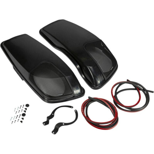 PartzBiz HD: 4413657-Kicker 46HDBL69VB Saddlebag Speaker Lids Package Vivid Black Harley Touring 14-Up PartzBiz HD: 4413657-Kicker 46HDBL69VB Saddlebag Speaker Lids Package Vivid Black Harley Touring 14-Up