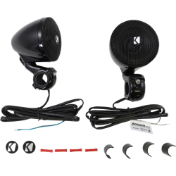 PartzBiz HD DS44050793 - Kicker Black Mini Speakers 4 โอห์ม Bar Mount Universal 47PSMB34