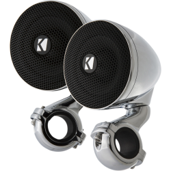 PartzBiz HD DS44050801 - Kicker Chrome Mini Speakers 2 โอห์ม Bar Mount Universal 47PSM32