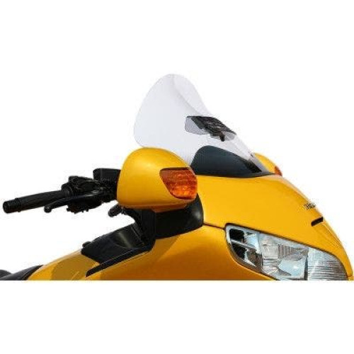PartzBiz HD: 4413653-Klock Werks 14" 18" Flare Clear Windshield Vented Honda GL1800 01-17 2312-0252 23120252 gold wing touring cruiser screen wing comfort best for upgrade