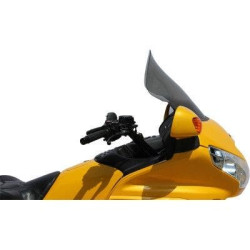 PartzBiz HD DS23120241 - Klock Werks 14 ” 18 ” Flare Smoke Windshield Non Vented Honda GL1800 01-17 2312-0241 23120241 gold wing touring cruiser screen wing สบายที่สุดสำหรับการอัพเกรด