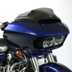 PartzBiz HD DS23100670 - Klock Werks 6 ” Dark Smoke Super Low Sport Flare กระจกบังลม Harley Road Glide 15-23