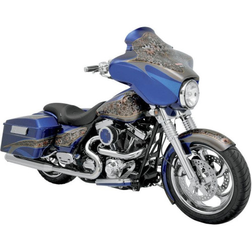 PartzBiz HD: 4413598-Klock Werks 6.5" Black Flare Batwing Windshield For Harley FLHT FLHX 96-13 | KW05-01-0200