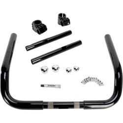 PartzBiz HD DS06012998 - Klock Werks Black / Black 14" Klip Hanger Handlebars Ape Hangers 08-18 FLH/X PartzBiz HD DS06012998 - Klock Werks Black / Black 14" Klip Hanger Handlebars Ape Hangers 08-18 FLH/X