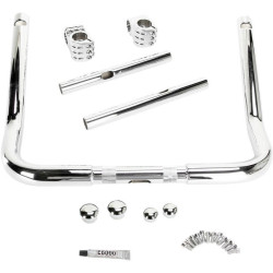 PartzBiz HD DS06013000 - Klock Werks Chrome / Chrome 14" Klip Hanger Handlebars Ape Hangers 08-18 FLH/X PartzBiz HD DS06013000 - Klock Werks Chrome / Chrome 14" Klip Hanger Handlebars Ape Hangers 08-18 FLH/X