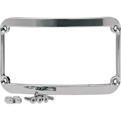 PartzBiz HD DS20300231 - กรอบป้ายทะเบียนโครเมียม Klockwerks สำหรับบังโคลนหลัง Frenched Softail & FLHT | KW05-01-0083-C