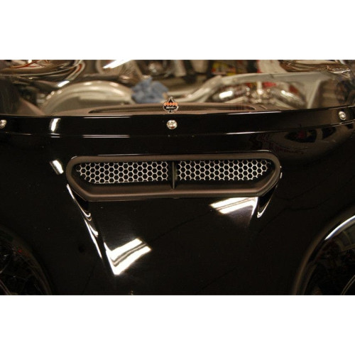 PartzBiz HD: 4413517-Klock Werks Honeycomb Mesh Aluminum Fairing Vent for Harley 14-18 Batwing - KW13-00-0003 PartzBiz HD: 4413517-Klock Werks Honeycomb Mesh Aluminum Fairing Vent for Harley 14-18 Batwing - KW13-00-0003