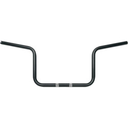 PartzBiz HD DS06013005 - Klock Werks KW06-01-5004-B Black 1" Ergo Back TBW Handlebars 14-19 H-D Touring