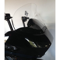 PartzBiz HD DS23100482 - Klock Werks Pro Touring Dark Smoke 14" Flare Windshield Harley Road Glide 98-13 | KW05010257