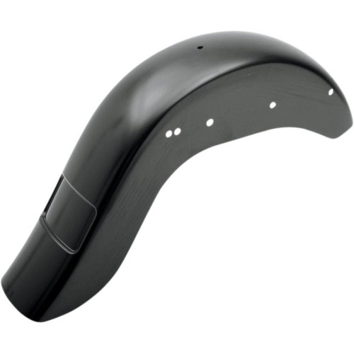 PartzBiz HD: 4413342-Klockwerks 4" Stretched Rear Fender w/ Frenched Plate Pocket Harley Softail | KW05-02-0302E