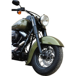 PartzBiz HD DS14010624 - Klockwerks เกณฑ์มาตรฐานด้านหน้า Fender 16 17 18 ล้อสำหรับ Harley Softail FLS 12-17 | KW05-01-0399