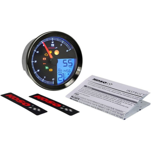PartzBiz HD: 4413334-Koso BA051231 HD-04 Black Bezel Speedometer/Tachometer 11-19 Harley Softail FXD PartzBiz HD: 4413334-Koso BA051231 HD-04 Black Bezel Speedometer/Tachometer 11-19 Harley Softail FXD