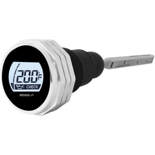 PartzBiz HD: 4413336-KOSO BA053011 Silver Digital Oil Gauge Dip Stick 07-16 Harley-Davidson Touring FLH/T road electra glide king temp level LCD display PartzBiz HD: 4413336-KOSO BA053011 Silver Digital Oil Gauge Dip Stick 07-16 Harley-Davidson Touring FLH/T road electra glide king temp level LCD display