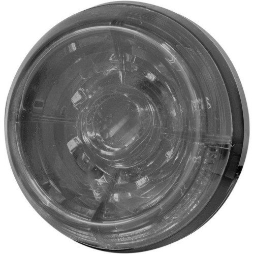 PartzBiz HD: 4413310-Koso HB035010 Solar Smoked Clear 3-3/8" Red LED Brake Taillight Running Light Bright Harley Davidson Indian Yamaha Triumph Suzuki Custom Chopper Softail Sportster Touring Dyna Street Stop Fender Lighting Upgrade Replacement