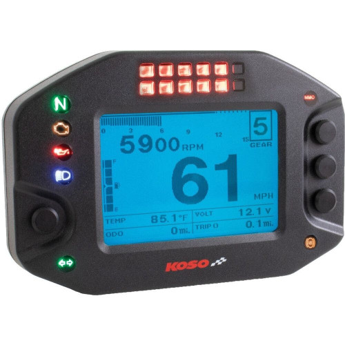 PartzBiz HD: 4413278-Koso RS-2 Multifunction Meter & Data Recorder w/ Shift Lights Universal 12v BA073000 PartzBiz HD: 4413278-Koso RS-2 Multifunction Meter & Data Recorder w/ Shift Lights Universal 12v BA073000
