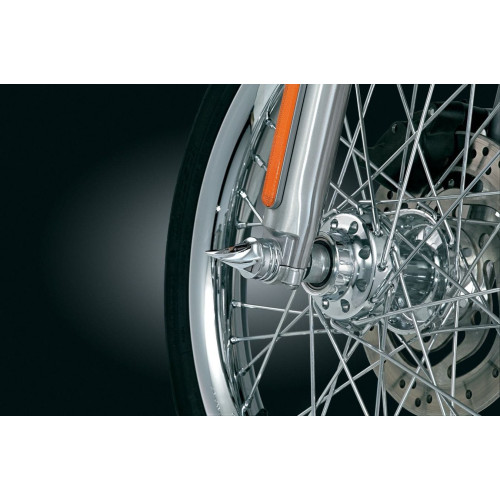 PartzBiz HD: 4413261-Kuryakyn 1217 ฝาครอบเพลาหน้าแบบ Chrome Twisted 80-06 Softail Dyna FLH FLT XL & FXR | 1217 PartzBiz HD: 4413261-Kuryakyn 1217 ฝาครอบเพลาหน้าแบบ Chrome Twisted 80-06 Softail Dyna FLH FLT XL & FXR | 1217