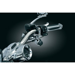 PartzBiz HD KA1483 - Kuryakyn 1483 Chrome Clutch/Brake Perch Handlebar Electrical Power Point Device Charger