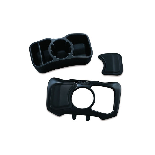 PartzBiz HD: 4413273-Kuryakyn 1668 Black Glove Box Cubby Snap On Cup Holder Honda Gold Wing 12-17 comfort best for controls leverage shorty audio dash batwing fairing LED dragger