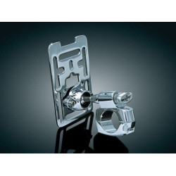 PartzBiz HD KA1680 - Kuryakyn 1680 Chrome 1 ” Tech-Connect Premium XL อุปกรณ์ติดตั้งแฮนด์จักรยานยนต์
