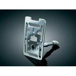 PartzBiz HD KA1683 - Kuryakyn 1683 แผ่นยึดอุปกรณ์เสริมแฮนด์สากล Chrome
