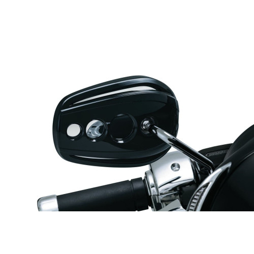 PartzBiz HD: 4413242-Kuryakyn 1756 Black Hole Accents Bezels Covers for Stock Harley Mirrors 03-18 PartzBiz HD: 4413242-Kuryakyn 1756 Black Hole Accents Bezels Covers for Stock Harley Mirrors 03-18