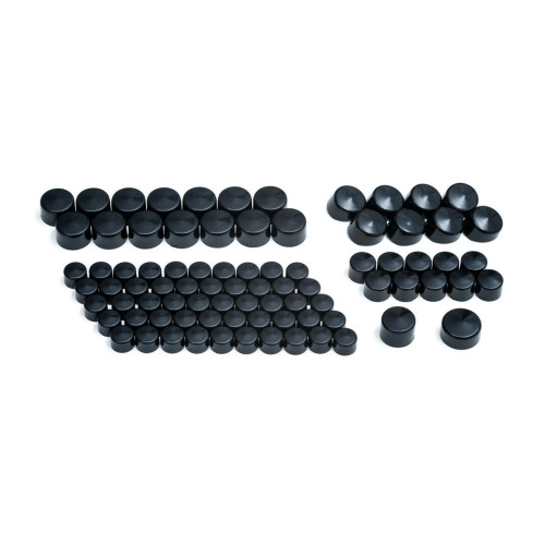 PartzBiz HD: 4413215-Kuryakyn 2465 Kool Kaps Black Bolt Covers Caps Engine Kit M8 Eight FLH & Softail PartzBiz HD: 4413215-Kuryakyn 2465 Kool Kaps Black Bolt Covers Caps Engine Kit M8 Eight FLH & Softail