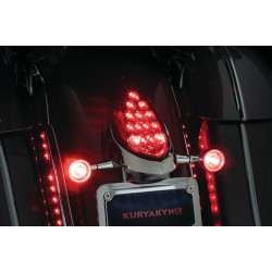 PartzBiz HD KA3128 - Kuryakyn 3128 Custom Rear Turn Signal & Plate Mount Chrome Indian Touring 14-20 PartzBiz HD KA3128 - Kuryakyn 3128 Custom Rear Turn Signal & Plate Mount Chrome Indian Touring 14-20