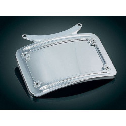 PartzBiz HD KA3162 - Kuryakyn 3162 Curved Chrome License Plate Frame Harley w/ KA Turn Signal Bar PartzBiz HD KA3162 - Kuryakyn 3162 Curved Chrome License Plate Frame Harley w/ KA Turn Signal Bar