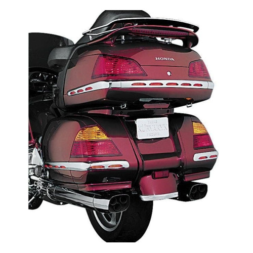 PartzBiz HD: 4413134-Kuryakyn 3201 Chrome Red LED Trunk Molding Trim Set 01-10 Honda GL1800 2040-0147 20400147 497157 Gold Wing Bezel Accents Lights Marker Lighting Trunk Tour Pack Cargo Bagger PartzBiz HD: 4413134-Kuryakyn 3201 Chrome Red LED Trunk Molding Trim Set 01-10 Honda GL1800 2040-0147 20400147 497157 Gold Wing Bezel Accents Lights Marker Lighting Trunk Tour Pack Cargo Bagger