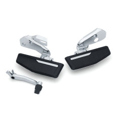 PartzBiz HD KA3284 - Kuryakyn 3283 Omni Driver Floorboard Kit Chrome Honda Gold Wing DCT Trans 18-20 PartzBiz HD KA3284 - Kuryakyn 3283 Omni Driver Floorboard Kit Chrome Honda Gold Wing DCT Trans 18-20