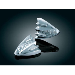 PartzBiz HD KA3767 - Kuryakyn 3767 Chrome Inner Fairing Mirror Block Off Cover Plates 06-13 Harley FLHX PartzBiz HD KA3767 - Kuryakyn 3767 Chrome Inner Fairing Mirror Block Off Cover Plates 06-13 Harley FLHX