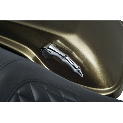 PartzBiz HD: 4413069-Kuryakyn 5190 Chrome Zombie กระเป๋าข้าง One Touch Lid Lifters Levers Touring