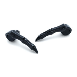 PartzBiz HD KA5191 - Kuryakyn 5191 Black Zombie Saddlebag One Touch Lid Lifters Levers Touring