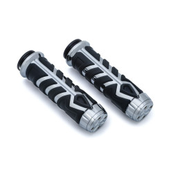 PartzBiz HD KA5752 - Kuryakyn 5753 Chrome Spear Grips 18-19 Indian Models ยาง EPDM PartzBiz HD KA5752 - Kuryakyn 5753 Chrome Spear Grips 18-19 Indian Models ยาง EPDM