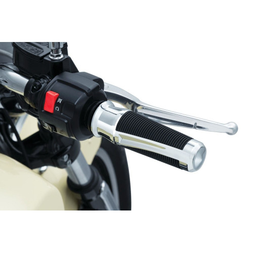 PartzBiz HD: 4413041-Kuryakyn 5786 Chrome Phantom Grips Indian Cruiser Aluminum 18-Up 2018 2019 485149 Classic; Vintage; Chieftain; Roadmaster; Dark Horse; Springfield performance soft comfort touring best for