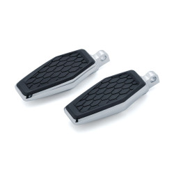 PartzBiz HD KA5904 - Kuryakyn 5904 Chrome Hex Rubber Foot Pegs Harley Style Male Mount Applications 1620-1869 16201869 485607 PartzBiz HD KA5904 - Kuryakyn 5904 Chrome Hex Rubber Foot Pegs Harley Style Male Mount Applications 1620-1869 16201869 485607