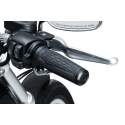PartzBiz HD KA5921 - Kuryakyn 5921 สีดำ 1 ” Hex Grips 96-19 Harley Dual Throttle Cable | 5921 PartzBiz HD KA5921 - Kuryakyn 5921 สีดำ 1 ” Hex Grips 96-19 Harley Dual Throttle Cable | 5921