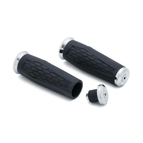 PartzBiz HD: 4412965-Kuryakyn 5928 Chrome Universal Hex Grips 7/8" Diameter w/ Open Ends Custom Metric 06302366 0630-2366 Davidson PartzBiz HD: 4412965-Kuryakyn 5928 Chrome Universal Hex Grips 7/8" Diameter w/ Open Ends Custom Metric 06302366 0630-2366 Davidson
