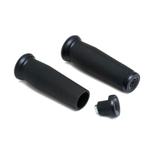 PartzBiz HD: 4412975-Kuryakyn 5949 Satin Black 1" Thresher Open End Grips Universal Fit 0630-2407 06302407 481870 PartzBiz HD: 4412975-Kuryakyn 5949 Satin Black 1" Thresher Open End Grips Universal Fit 0630-2407 06302407 481870
