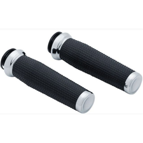 PartzBiz HD: 4412978-Kuryakyn 5960 Chrome Thresher Textured Motorcycle Handlebar Grips 18-19 Indian Chief Classic Chieftain Dark Horse Springfield rubber control upgrade 0630-2543 06302543 485124 PartzBiz HD: 4412978-Kuryakyn 5960 Chrome Thresher Textured Motorcycle Handlebar Grips 18-19 Indian Chief Classic Chieftain Dark Horse Springfield rubber control upgrade 0630-2543 06302543 485124