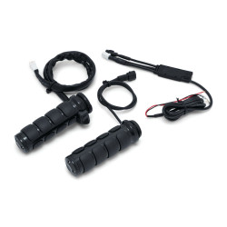 PartzBiz HD KA6472 - Kuryakyn 6472 ปลอกแฮนด์ ISO แบบอุ่นสีดำ E-Throttle Harley พร้อม TBW 08-20