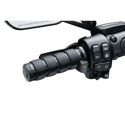 PartzBiz HD: 4412955-Kuryakyn 6473 Black Heated ISO Handlebar Grips Harley Dual Cable Throttle 96-20