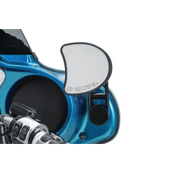 PartzBiz HD KA6576 - Kuryakyn 6576 Black Adjustable Drop Mirror Relocator Mount Harley Street Glide 06-13