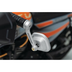 PartzBiz HD KA6656 - Kuryakyn 6656 Silver Dillinger กระจกปลายแฮนด์ 1 ” 7/8 ” Harley Metric Universal davidson custom chopper bagger cruiser ที่ดีที่สุดสำหรับ PartzBiz HD KA6656 - Kuryakyn 6656 Silver Dillinger กระจกปลายแฮนด์ 1 ” 7/8 ” Harley Metric Universal davidson custom chopper bagger cruiser ที่ดีที่สุดสำหรับ